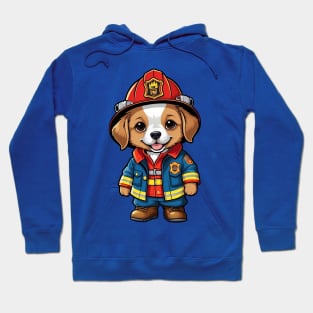 Cute Firefighter Dog Hoodie